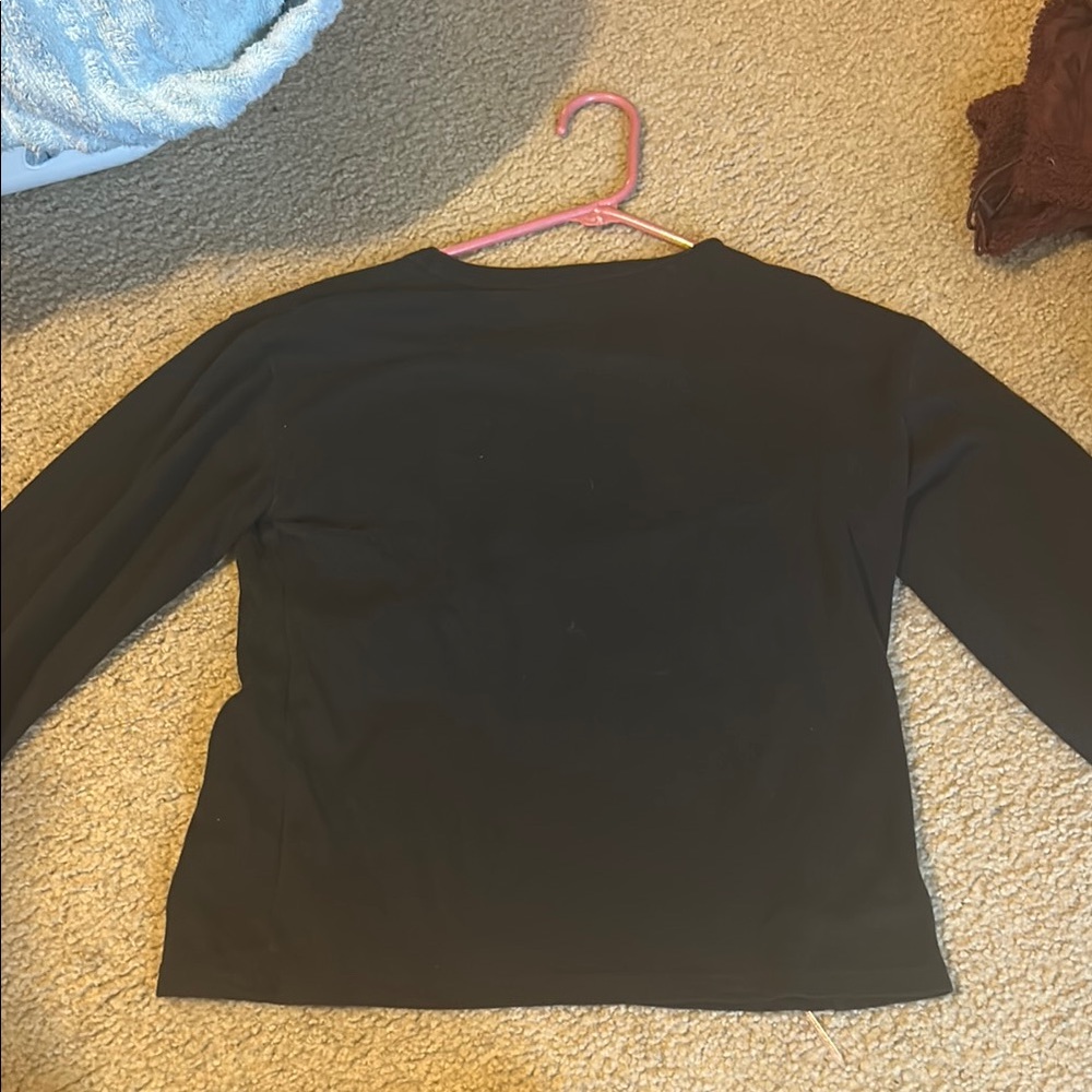 Black Long Sleeve Top